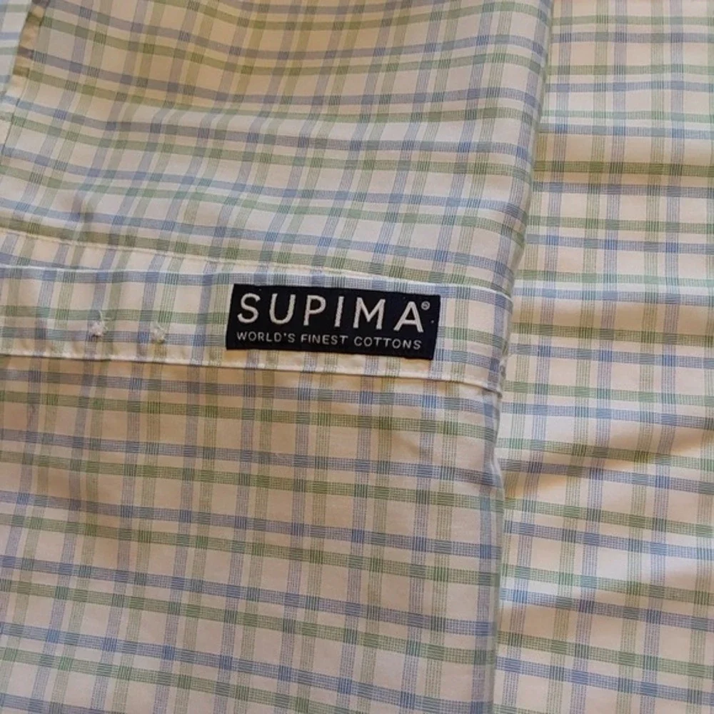 Lands' End Men's Dress Shirt 17.5 Traditional Fit 100% Supima Cotton‎ Non-Iron